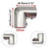 2PCS 22/25/30/32mm 2 Way Boat Hand Rail Fitting 316 Stainless Steel 90 Degree Elbow Pipe Connector for Marine Yacht Boat Accessories