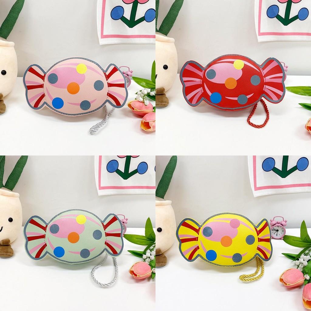 Candy Modern Colorful Pattern Bag For Young Girls Cute Lightweight Pu Purse