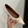 Women Flats Plus Size Bow Pointed Toe Flat Loafers Shallow New Slip On Women Shoes Fashion Comfortable Dress Shoes for Women