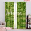 2pcs,2D Plane Printing Curtains Digital Printed Johyna Collage Versatile Fabric (without Rod) Versatile All Use for Season Home