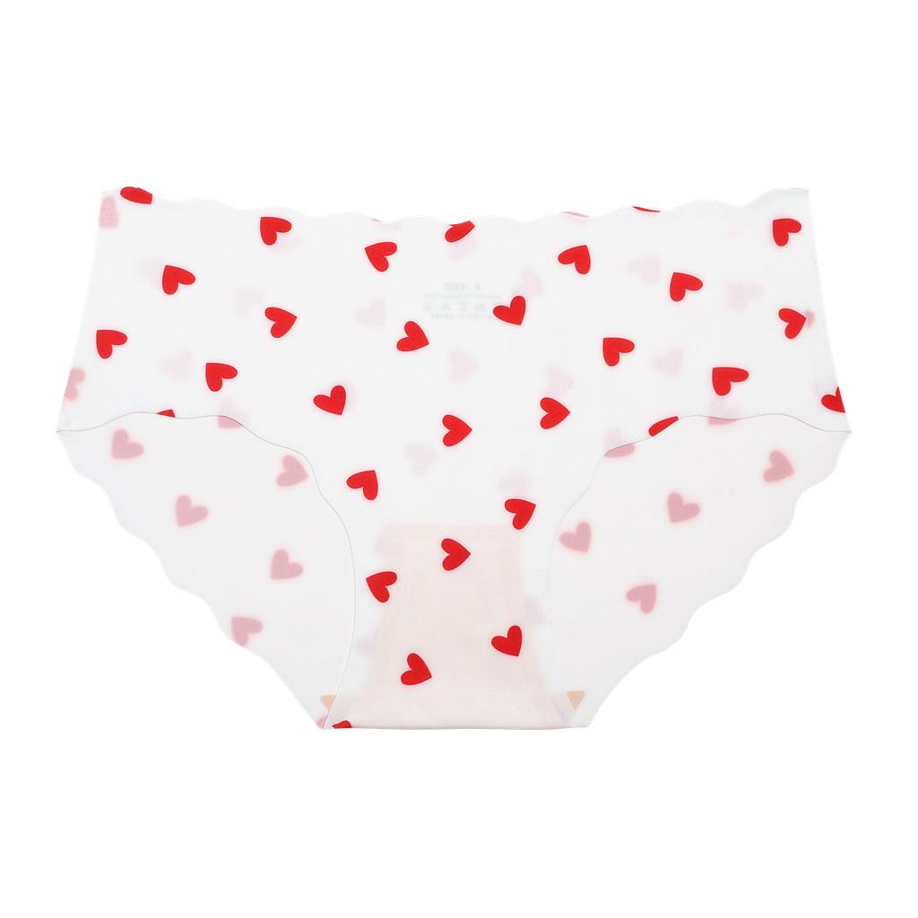 FINETOO Printed Briefs Seamless Panty For Women Soft And Comfortable Underwears