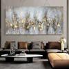 Abstract Golden Landscape Posters Nordic Canvas Print Wall Art Painting Modern for Living Room Decor Nordic Picture