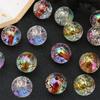 16mm Acrylic Bronzing Star Round Beads For Jewelry Making DIY Earring Bracelet Charm Decoration