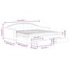 VidaXL Daybed with Trundle and Drawers Light Grey 100x200 Cm Fabric 3197589