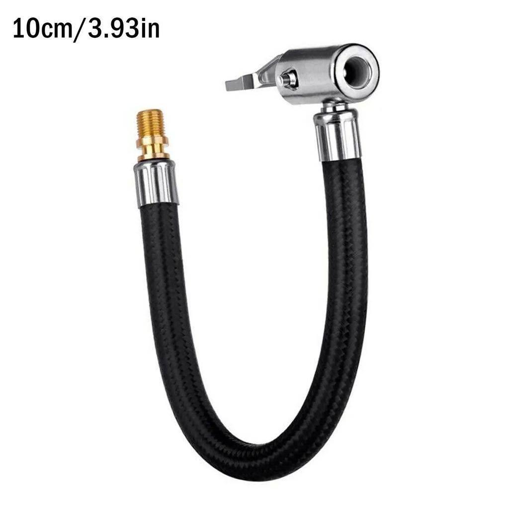10cm Car Tire Inflator Hose Inflatable Air Pump Extension Air Connection Locking Tyre Twist Tube Adapter Chuck Q2i6