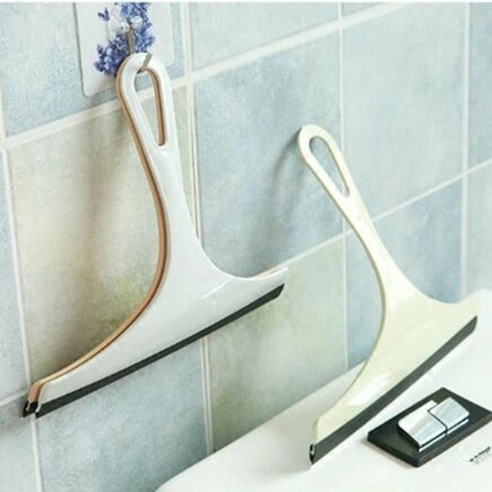 Glass Cleaner Window Wiper Floor Tile Washing Car Blade Brush Cleaning Tool for Bathroom(Blue)