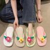 Cute Flower Flip-flops Female Summer Outside Fashion Non-slip Soft Beach Shoes Women Casual Versatile Flat Sandalias De Mujer