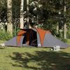VidaXL Family Dome Tent 6 Person Grey and Orange Waterproof 4009433