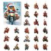 Christmas Funny Motorcycle Dog Advent Calendar 2025 24-Day Countdown with 2D