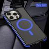 Luxury Matte Translucent Armor Case For iPhone 16 15 14 13 12 11 Pro Max Plus Magsafe Magnetic Wireless Charging Shockproof Cover