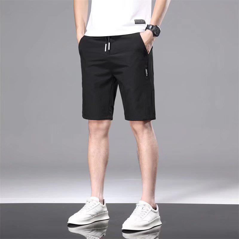 Men's Summer Ice Silk Stretch Casual Pants - Quick-Dry, Ultra-Thin, Loose Fit, Large Size, Straight Trousers