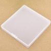 Mini Plastic Box Square Transparent Packing Box Dustproof Durable Id Card Parts Storage Box