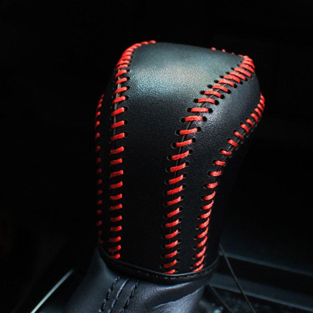 Wear-resistant Shift Knob Cover Leather Car Interior Accessories Car Shift Handle Cover for Car