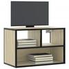 VidaXL TV Cabinet Sonoma Oak 60x31x39.5 Cm Engineered Wood and Metal 848915
