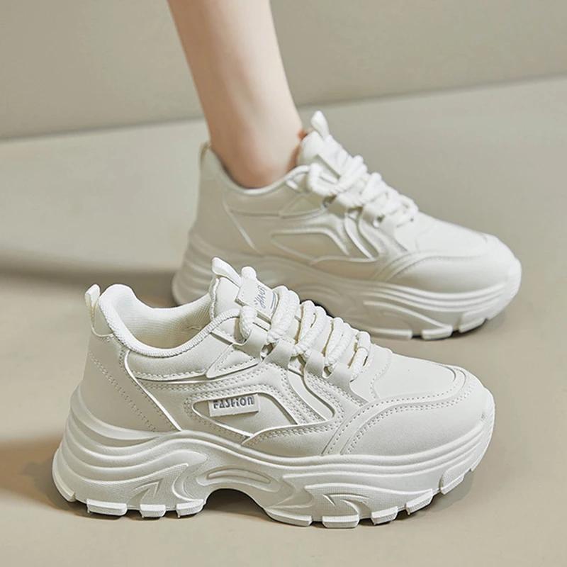 Fashion Sneakers for Women 2025 Designer Platform Casual Sports Running Shoes Female Students Match Color Fashion Sneaker Chunky Mujer