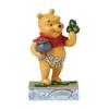 Enesco Winnie the Pooh with W6 X H12 X DTR6016335 Statue/Figure "Disney Traditions" Clover, D4.5cm,