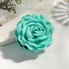 16 Colors Sweat Medium Size Cotton Fabric Rose Flower Hair Claw Clips for Women Korean Ctach Shark Clamp Hair Accessories