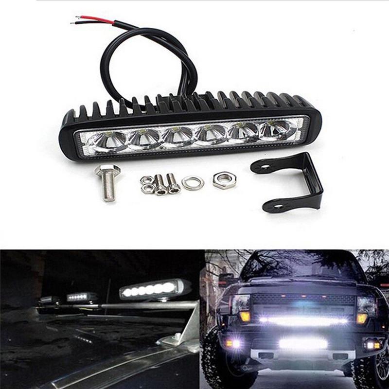 18W 6000K Led Work Light Bar Driving Lamp Fog Off Road Suv Car Boat Truck