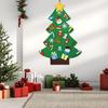 DIY Felt Christmas Tree with Detachable Ornaments Interactive Holiday Activity for Kids To Develop Motor Skills Wall Hanging Decor