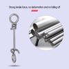 50Pcs Hot Fastach Stainless Steel Fishing Connector Rolling Swive Solid Rings Swivels Snap