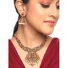 Necklace Set for Women And Girls Traditional Jewellery Set for Women Gold-Plated Temple Necklace Set Stone-Studded Necklace Set For Women & Girls