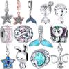 New Real 925 Silver Treant Bunny Mermaid Elephant Starfish Beads Fit Original Charm Bracelet DIY Jewelry Give Women Gift
