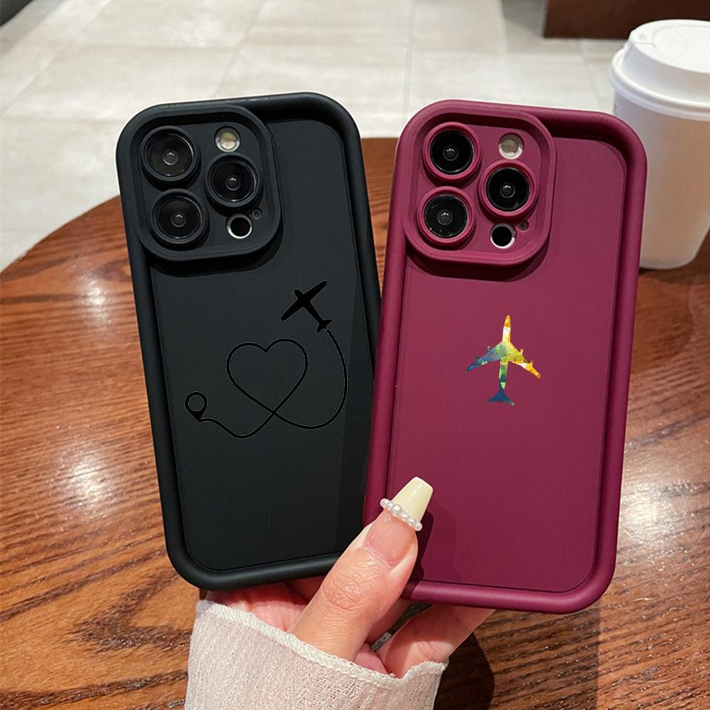 Ae100 Travel World Paper Plane Art Protective Phone Cases for Samsung S24 S23 S22 Ultra A15 A14 S21 FE A54 A12 A25 A35 A53 Angel Eyes TPU Back Cover