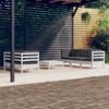 Day and Night - Day and Night Garden Furniture 6 Pieces with Anthracite Pine Wood Cushions