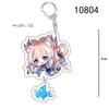 Cute Genshin Impact Acrylic Keychain Yoimiya Kazuha Kamisato Ayaka Rosaria Figures Pendant Keyring Ornament