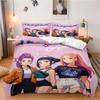 Q K-Pop Demon Hunter Beddding Set for Fans Kids Machine Washable Durable King Queen Twin Size for K-pop Girls Home Bedroom Decor