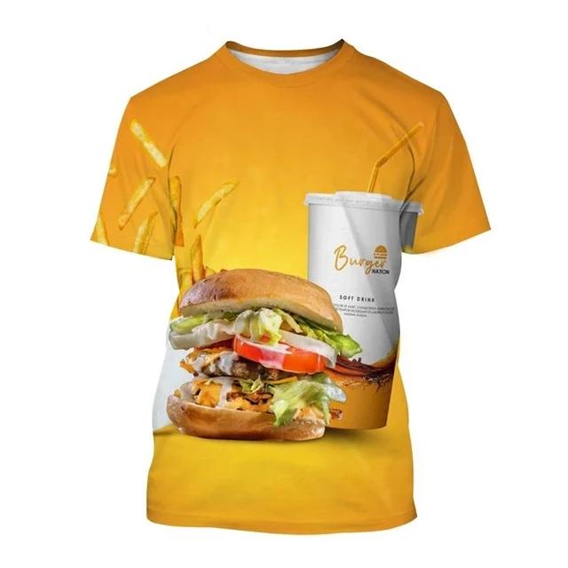 Летняя мода The Hamburg Picture Футболки для мужчин Повседневные футболки с 3D-принтом Хип-хоп Личность Круглый вырез Короткие рукава Топы