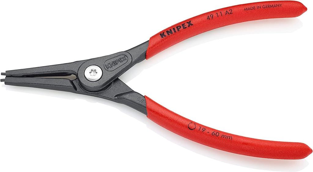 KNIPEX Shaft Snap Ring 4911A2 Pliers, 19-60mm,