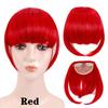 Fringe Bangs Synthetic Hair Extensions Clip In Bangs 6 Inch Short Straight Hairpiece Front Neat Bang Two Side Blonde