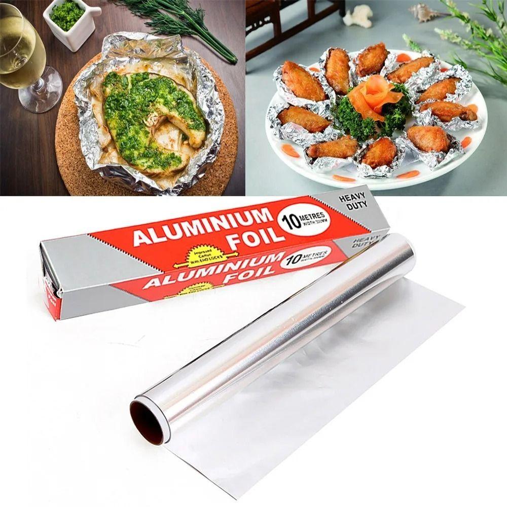 5M/10M/20M Disposable Catering Tin Foil Aluminium Baking Wrap Tin Foil for Ovens Freezers