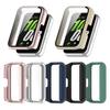 Watch Case with Tempered Glass Screen Protector for Galaxy Fit3 SM-R390 Full-Coverage Shockproof Bumper Scratch-Resistant PC
