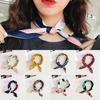 Fashion Women Printing Square Scarf Elegant Square Silk Satin Scarf Head Neck Hair Tie Band