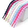 1 Pair Fashion 10mm Colorful Round Grain Weaving Shoelaces Ears Shoelace for Sneakers Bread Casual Shoes Shoe Laces Men Women