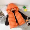 Winter Sleeveless Jacket for Children Clothes Thicken Hooded Down Cotton Vest for Boys Girls Kids Waistcoat Coat