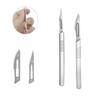 Non-Slip Metal Scalpel Knife Carbon Steel Surgical Scalpel Blades Handle Scalpel DIY Cutting Tool Repair Animal Surgical Knife