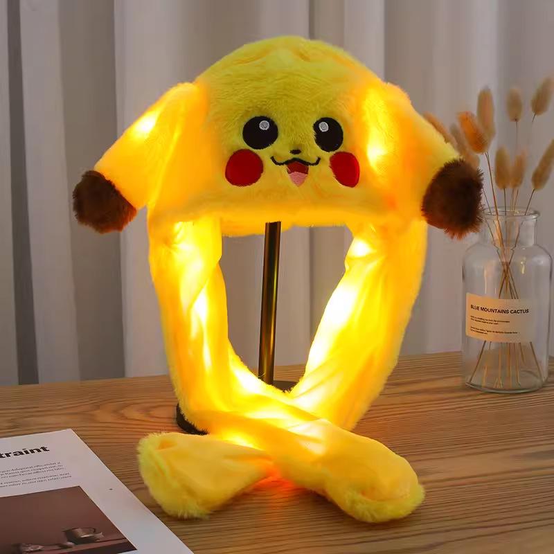 Moving Rabbit Ear Hat: Adorable Airbag Ears Wiggle When Pinched, Just Like the Viral Sensation On TikTok.