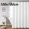 Fabric Shower Curtain - Long Weft Woven Heavy Fabric Shower Curtain Bathroom, Shower Curtain Set, White