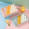 Round Ice Ball Tray with Lid - Plastic Ice Cube Mold for Refrigerator