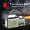 10000mAh Hand Crank Emergency Radio AM/FM/WB Multifunctional Weather Radio with Power Bank SOS Alarm Flashlight Reading Lamp