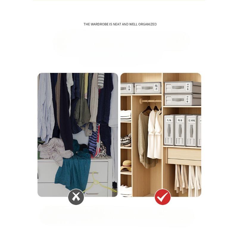 Nonwoven Sheet Organizer,Closet Organizer with Lid,Drawer Organizer