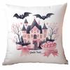 New Pink Halloween Pillowcase Festive Home Cushion Pillowcase Decoration