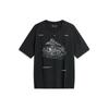 Li Ning CF Round Neck Pullover Letter Print Pattern Short Sleeve T-Shirt Men T-Shirts Black ATSU595-2