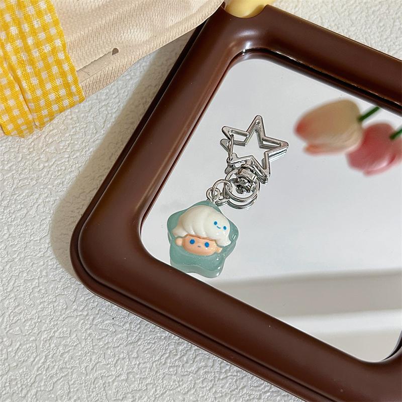 Key Decoration Cute Bag Pendant Accessories Lucky Star Keychain Cartoon Luminous Keychain