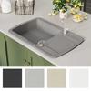 VidaXL Kitchen Sink In Granite Single Bowl Grey Kitchen Home Decor 142945