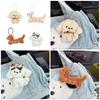 Dog Shaped Plush Keyring Soft Stuffed Animal Keychain Accessory Bag Decoration for Everyday Use Children Birthday Gift