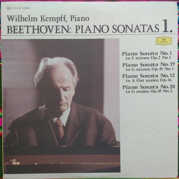LP Record WILHELM KEMPFF - Beethoven: Piano Sonatas 1 MG2357 Deutsche Grammo - Japan Obi Classical Used